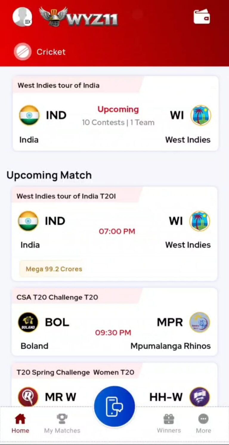 Wyz11 APK latest version 2026, Wyz11 online game, cricket fantasy, IPL, and sports app